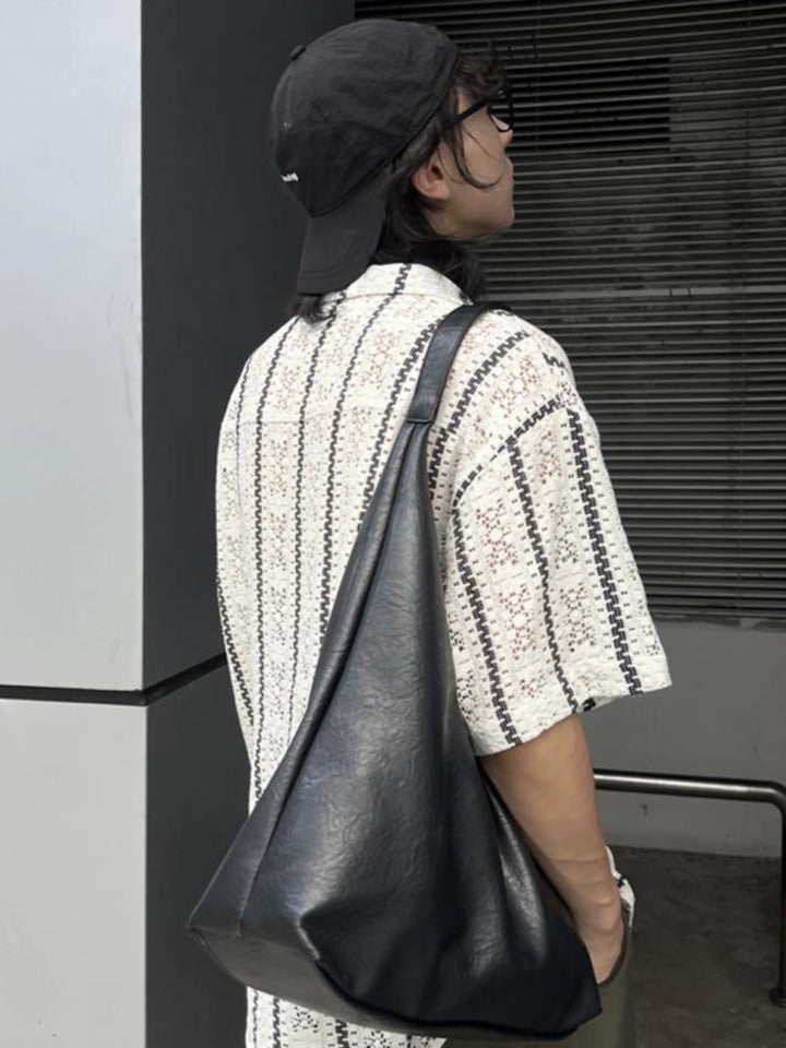 One-Shoulder PU Handbag