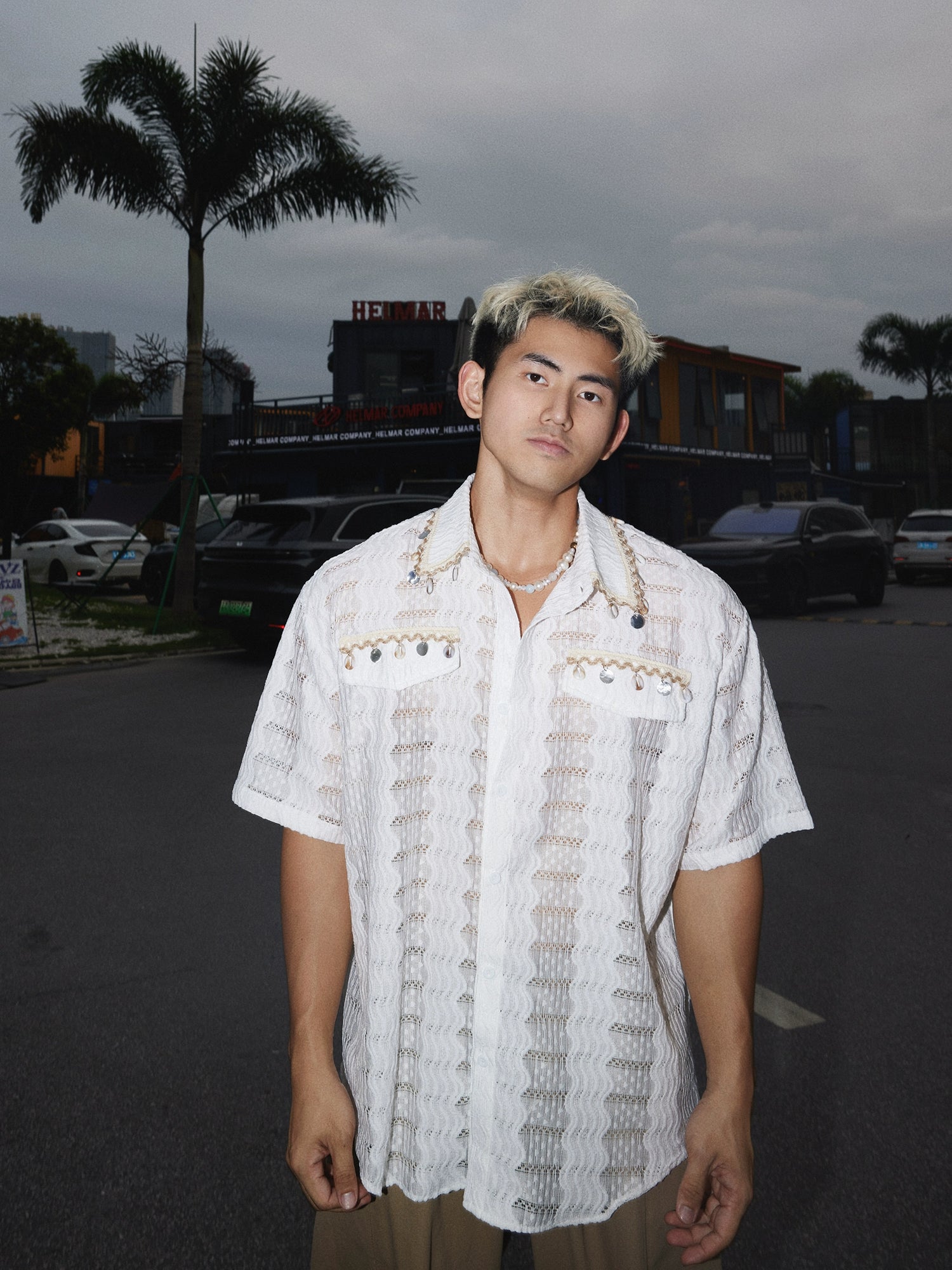 قميص كاجوال بأكمام قصيرة من Seashell Hollow 