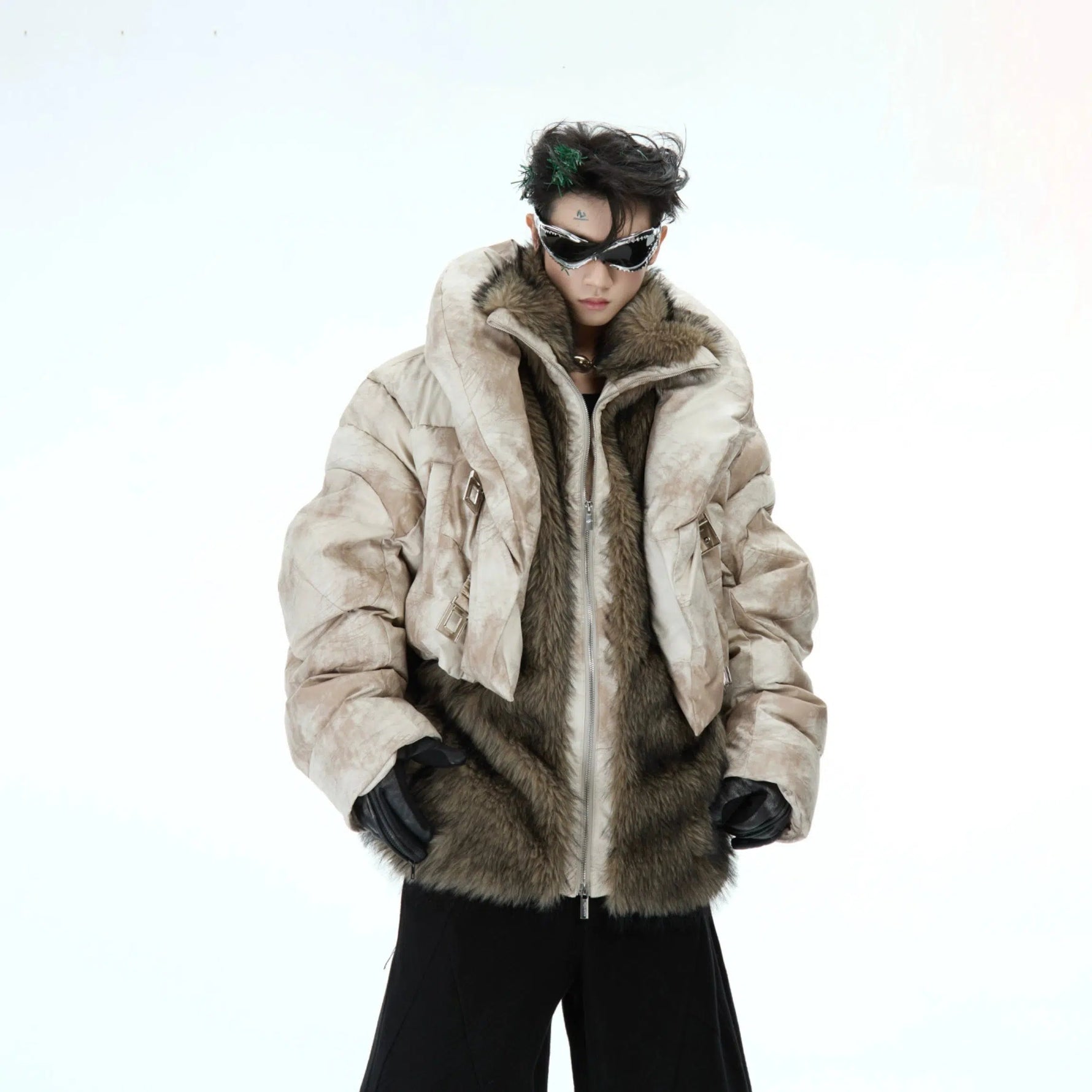 Two-piece Fur Trimmed Mountain Jacket