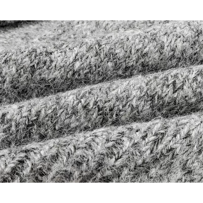 Stand Collar Knit Button-Up Sweater