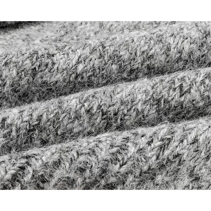 Stand Collar Knit Button-Up Sweater