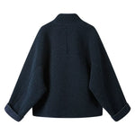 Wool Blend Asymmetrical Coat