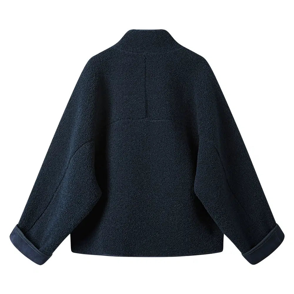 Wool Blend Asymmetrical Coat