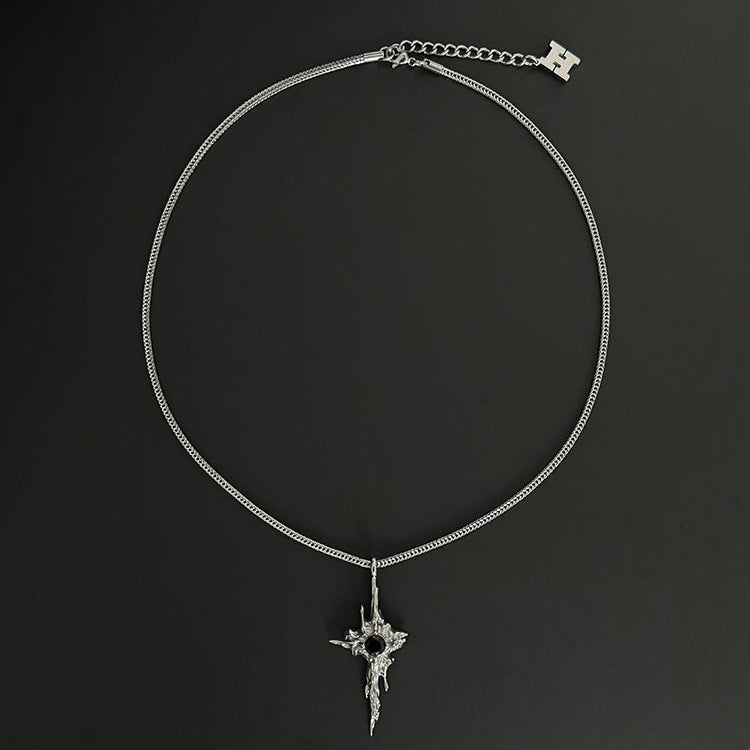 Star Pendant Titanium Steel Necklace