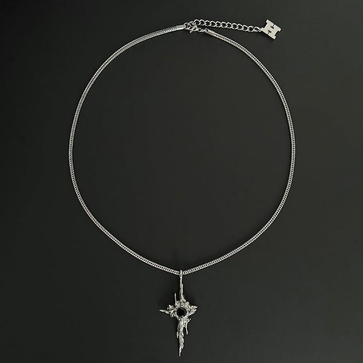 Star Pendant Titanium Steel Necklace