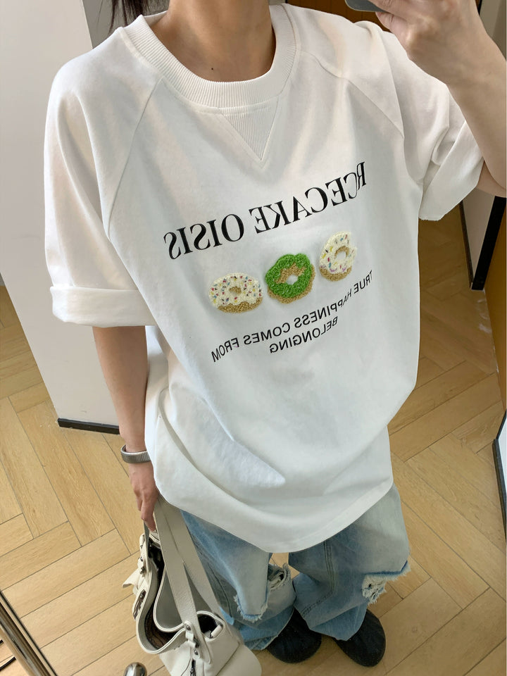 Cartoon Embroidery T-shirt
