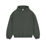 Velvet Hoodie Zipper Jacket