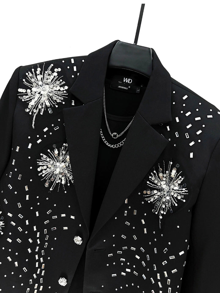 Embroidered Embellished Short Jacket