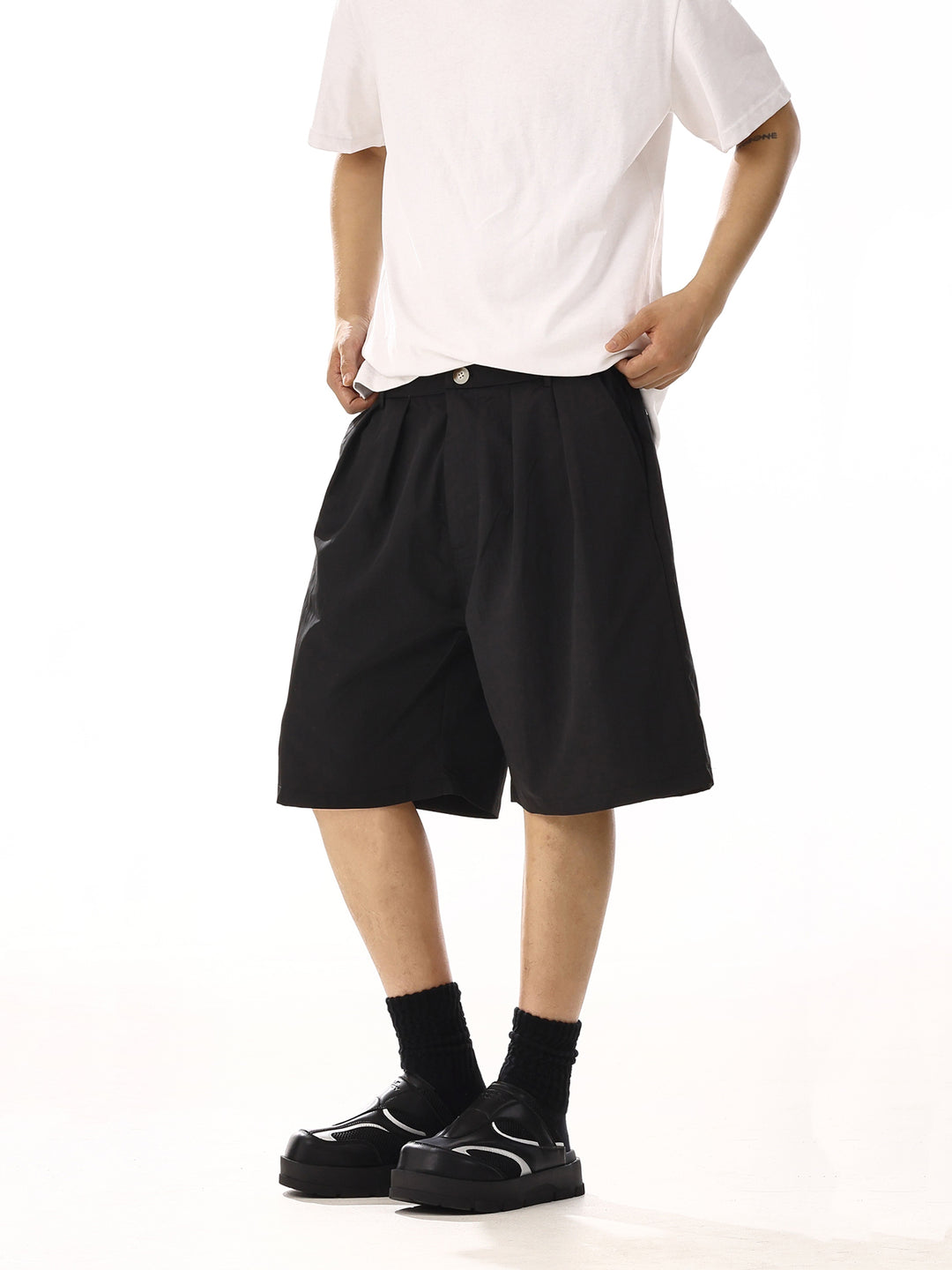 Black Loose Fit Shorts