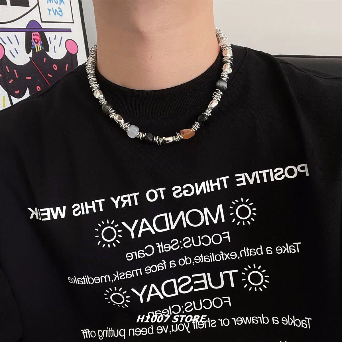 Camera Pendant Beaded Necklace