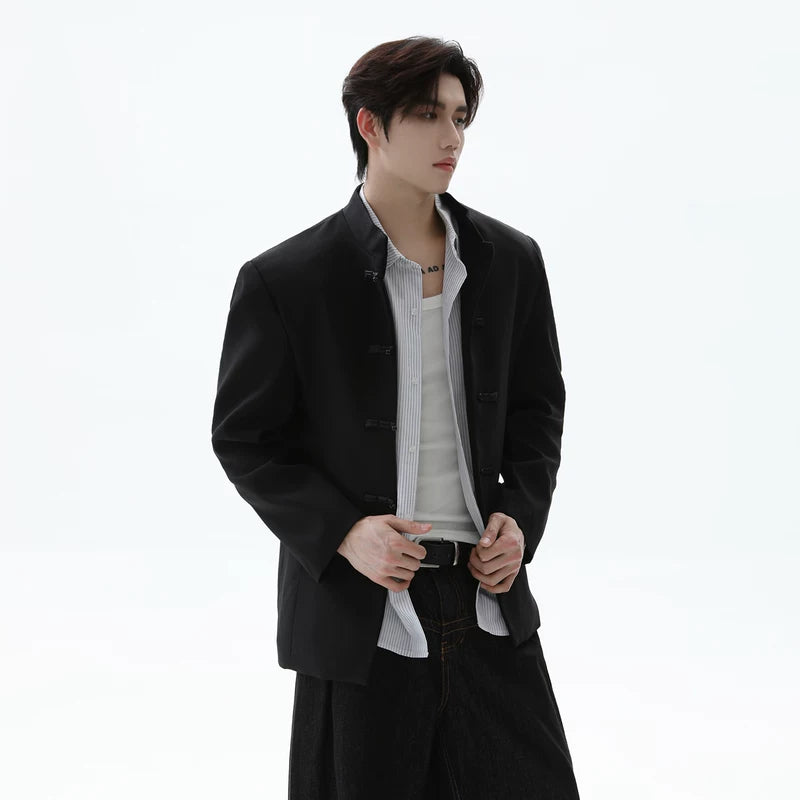 Fold-Button Chinese Style Jacket