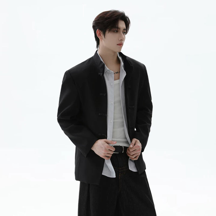 Fold-Button Chinese Style Jacket