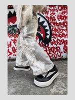 Inverted Curled Toe Leather Sneakers