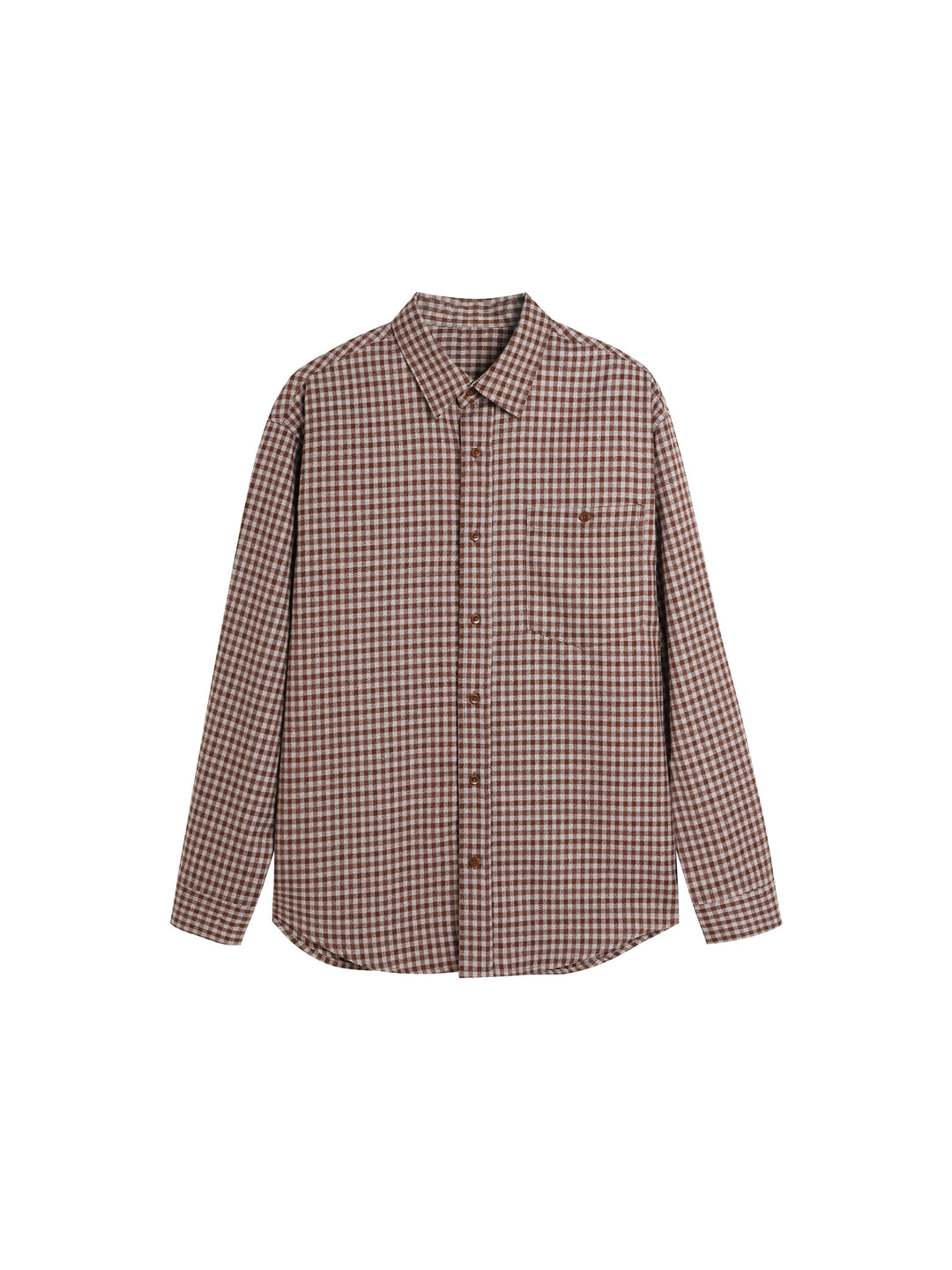 Camisa Casual de Cuadros con Botones Estilo Retro 