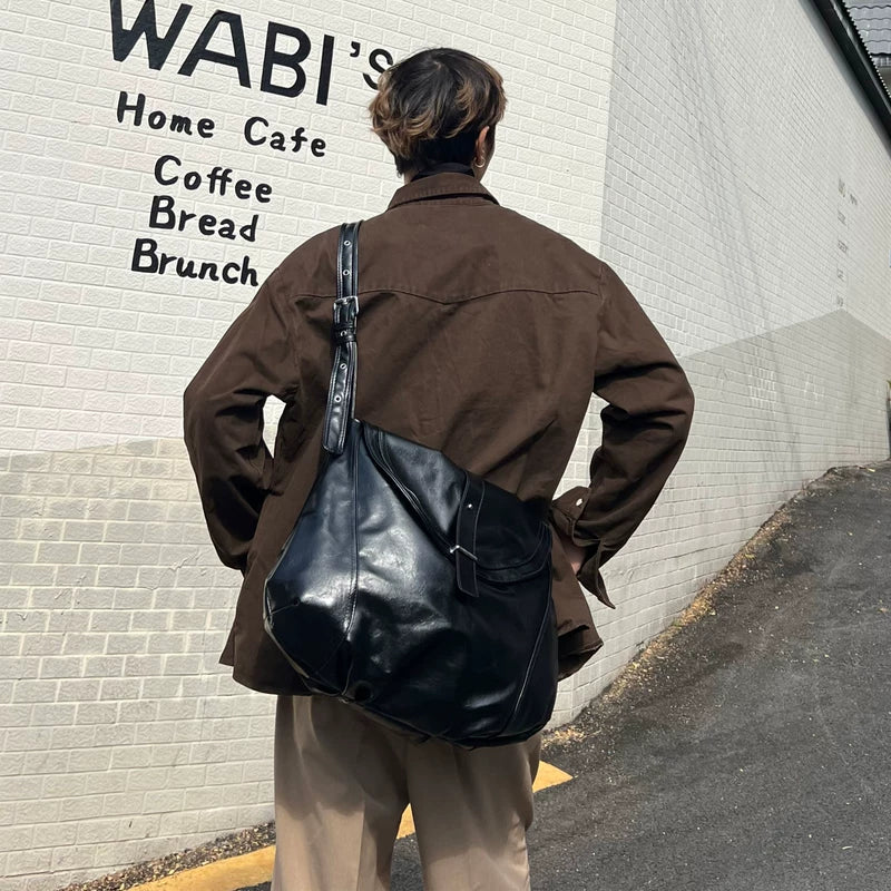 Large Capacity Leather Shoulder Tote Bag