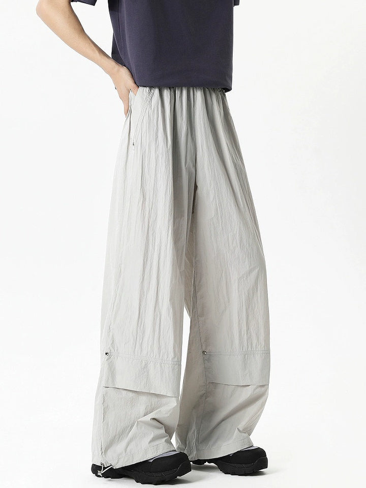 Quick-Drying Wide Leg Drawstring Pants