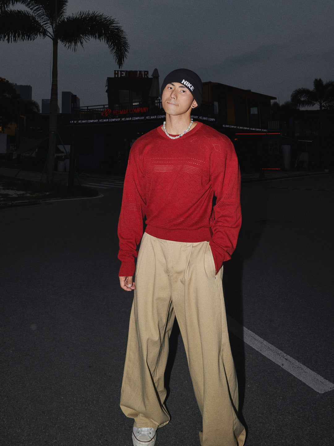 Pantalones Casual de Pierna Ancha Sueltos Retro 
