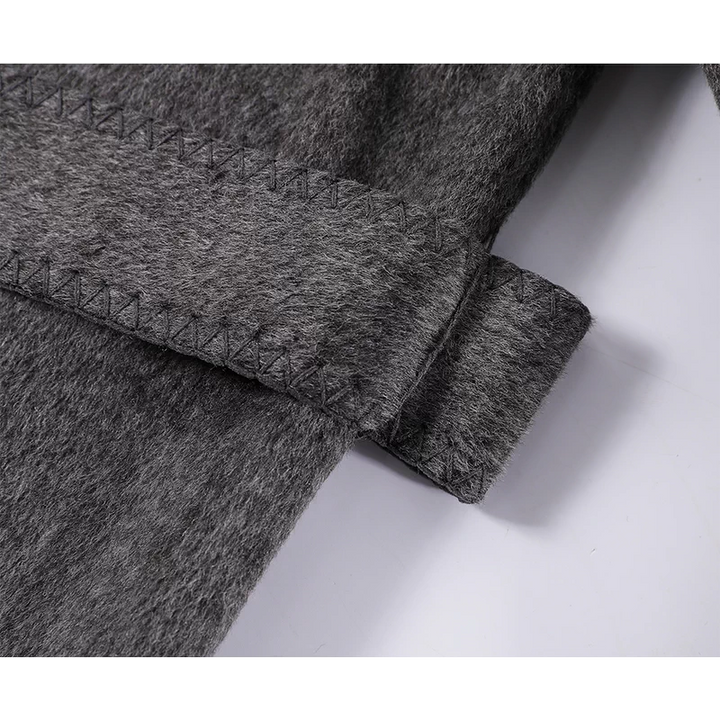 Double-Sided Long Wool Coat