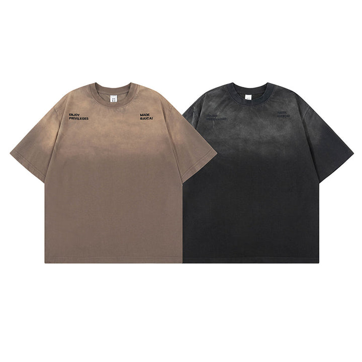 グラデーションカラーショートスリーブTシャツ 