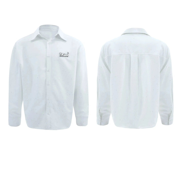 Metallic Detail Long-Sleeve Shirt