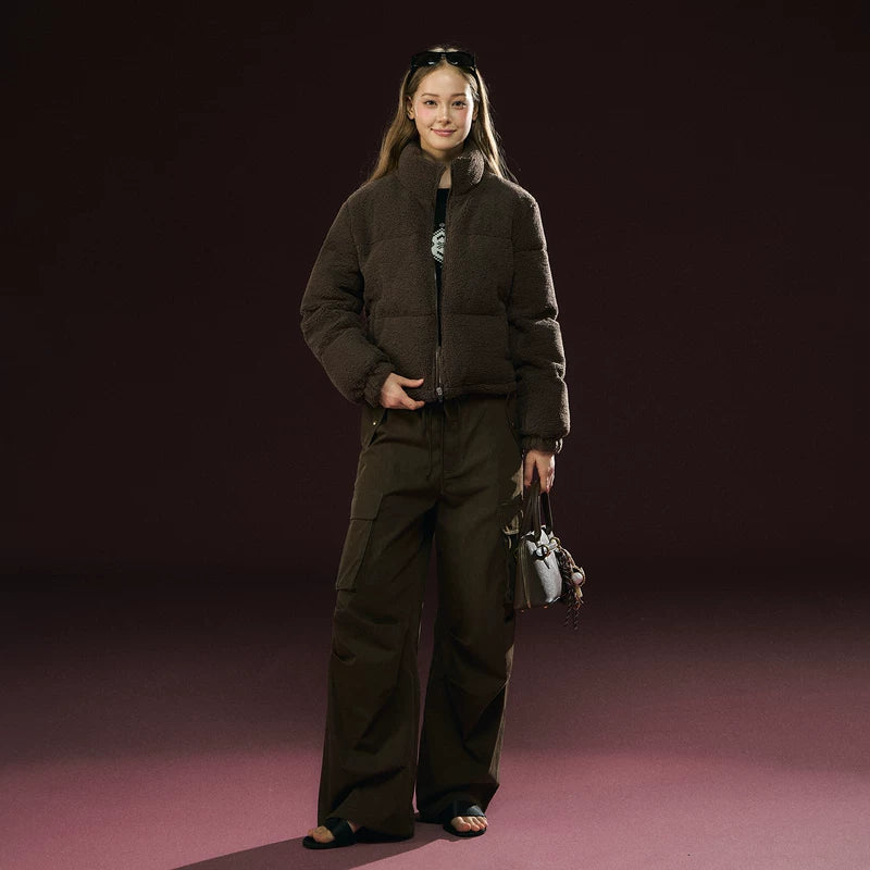 Retro stil vinter tykk varm frakk 