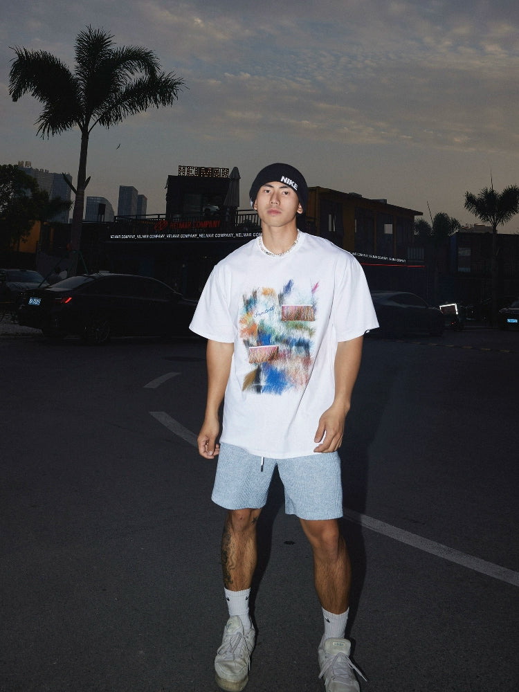 Retro Graphic Loose Short Sleeve T-Shirt