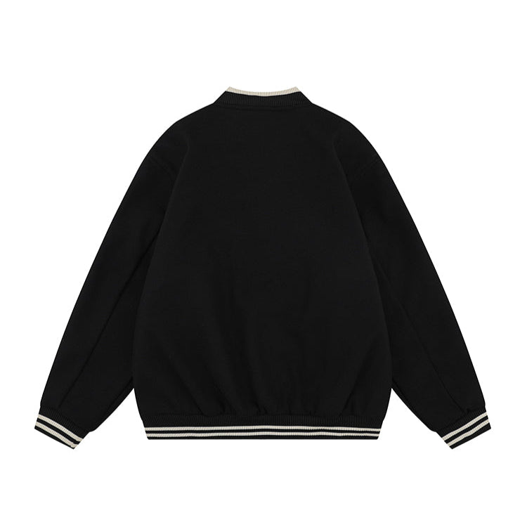Retro Lockere Baseballjacke 