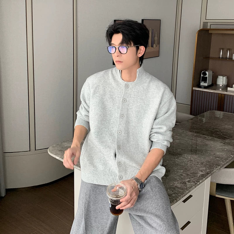 سترة كاردجان محبوكة بأزرار كبيرة الحجم 