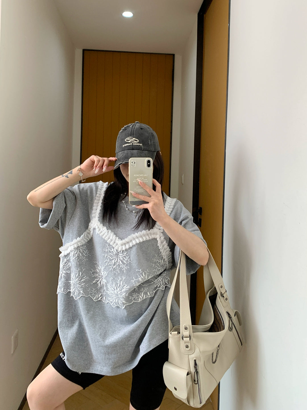 Lace Short Sleeve T-shirt