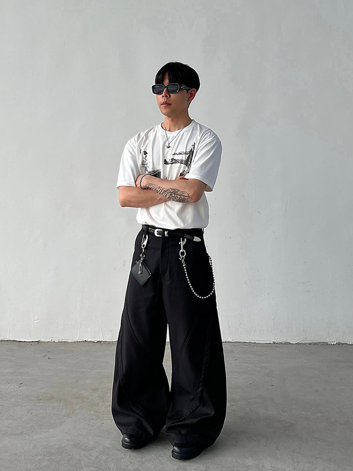 Wide-Leg Cargo Pants