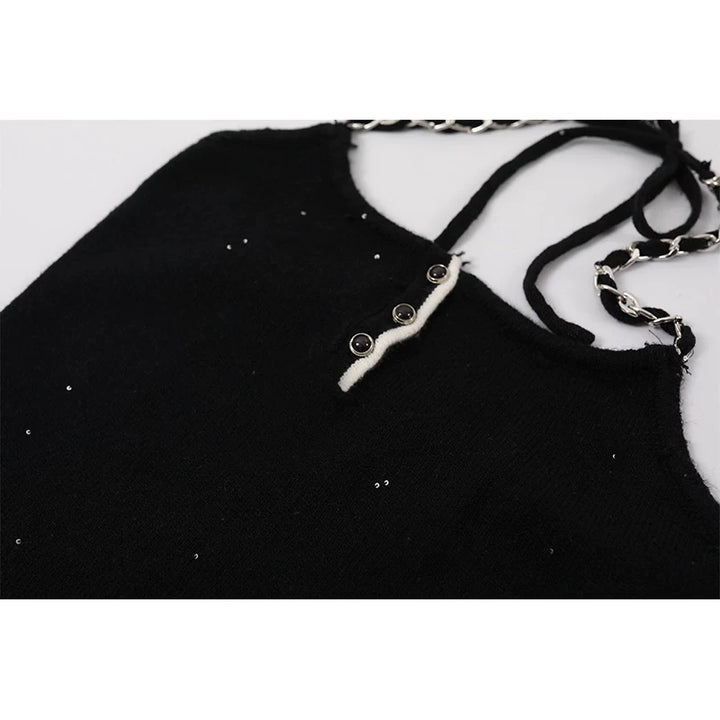 طقم سترة محبوكة وفستان قصير 