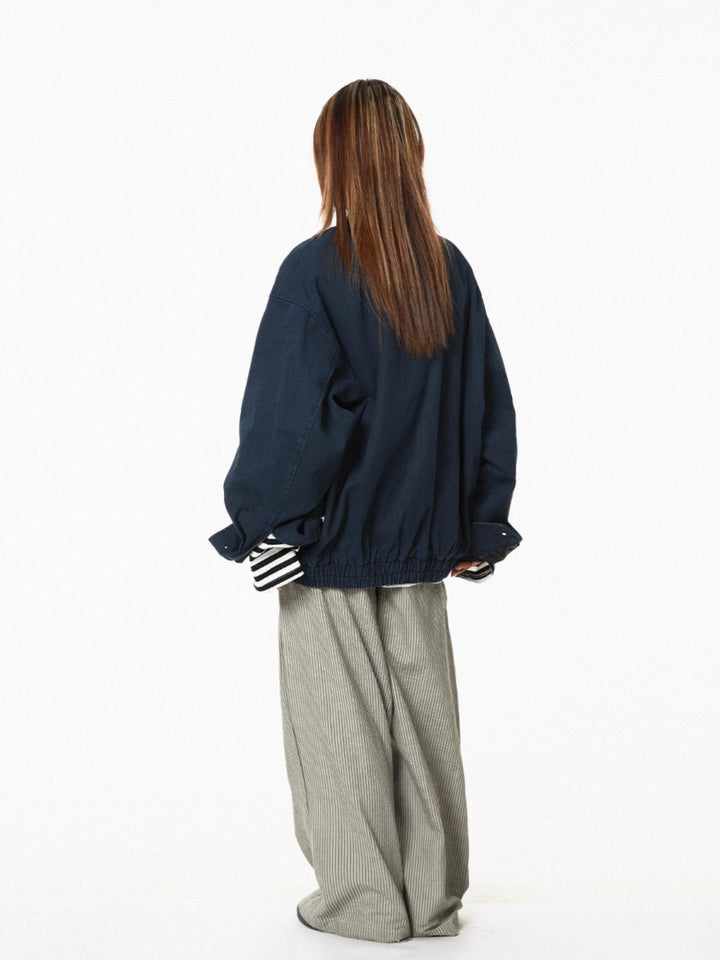 Retro Oversized Casual Workwear Jacket