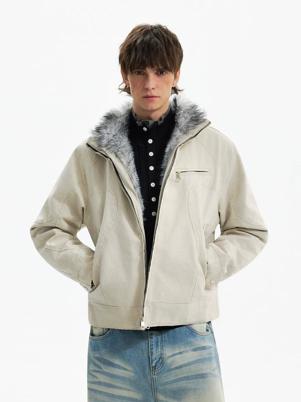 Giacca invernale Harrington in cotone lavato 