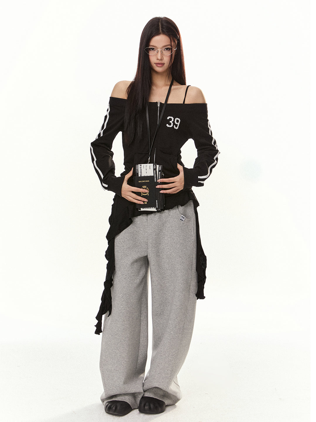 Retro Double Zipper Sports Cardigan Sweater