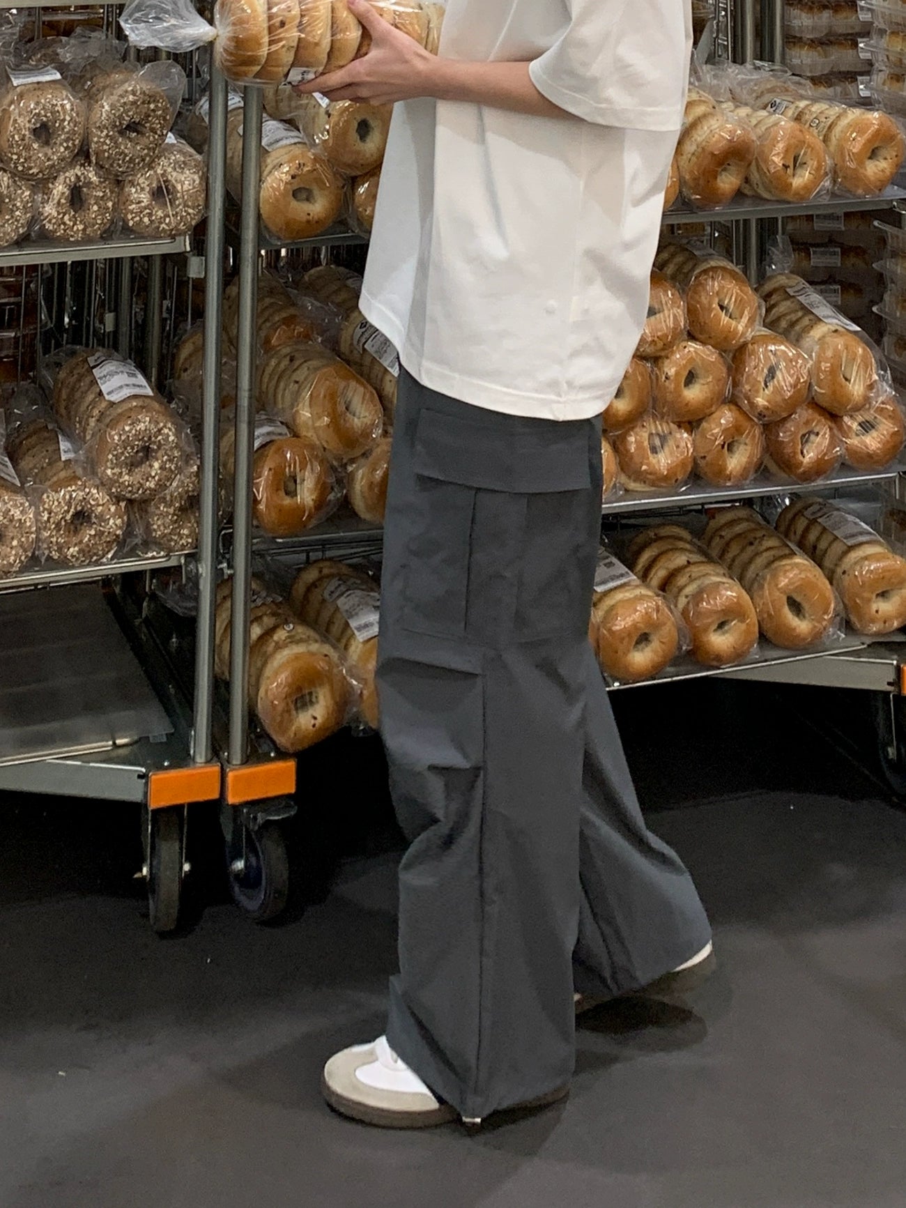 Loose Wide-Leg Paratrooper Casual Pants