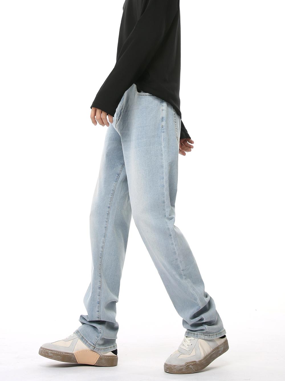 Retro Slim Fit Straight Jeans