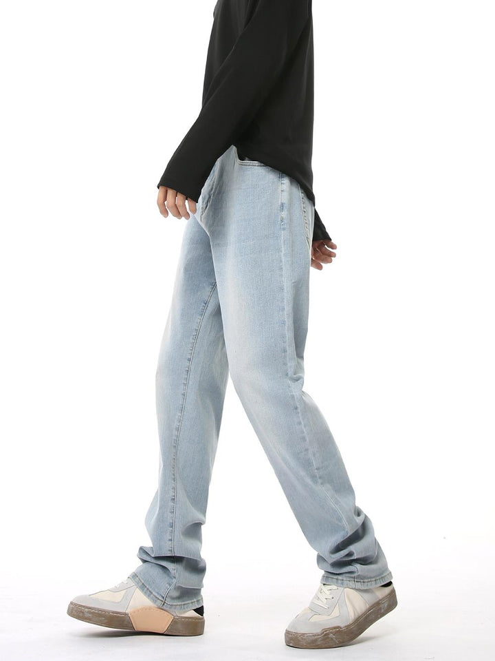 Retro Slim Fit Straight Jeans