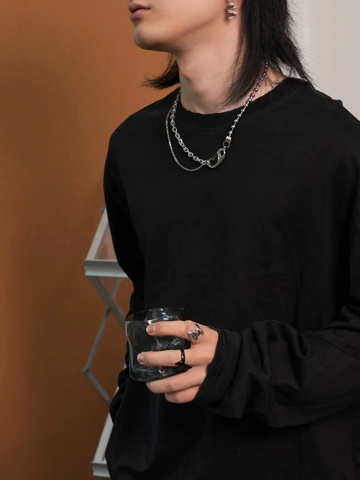 Double-Layer Titanium Steel Necklace