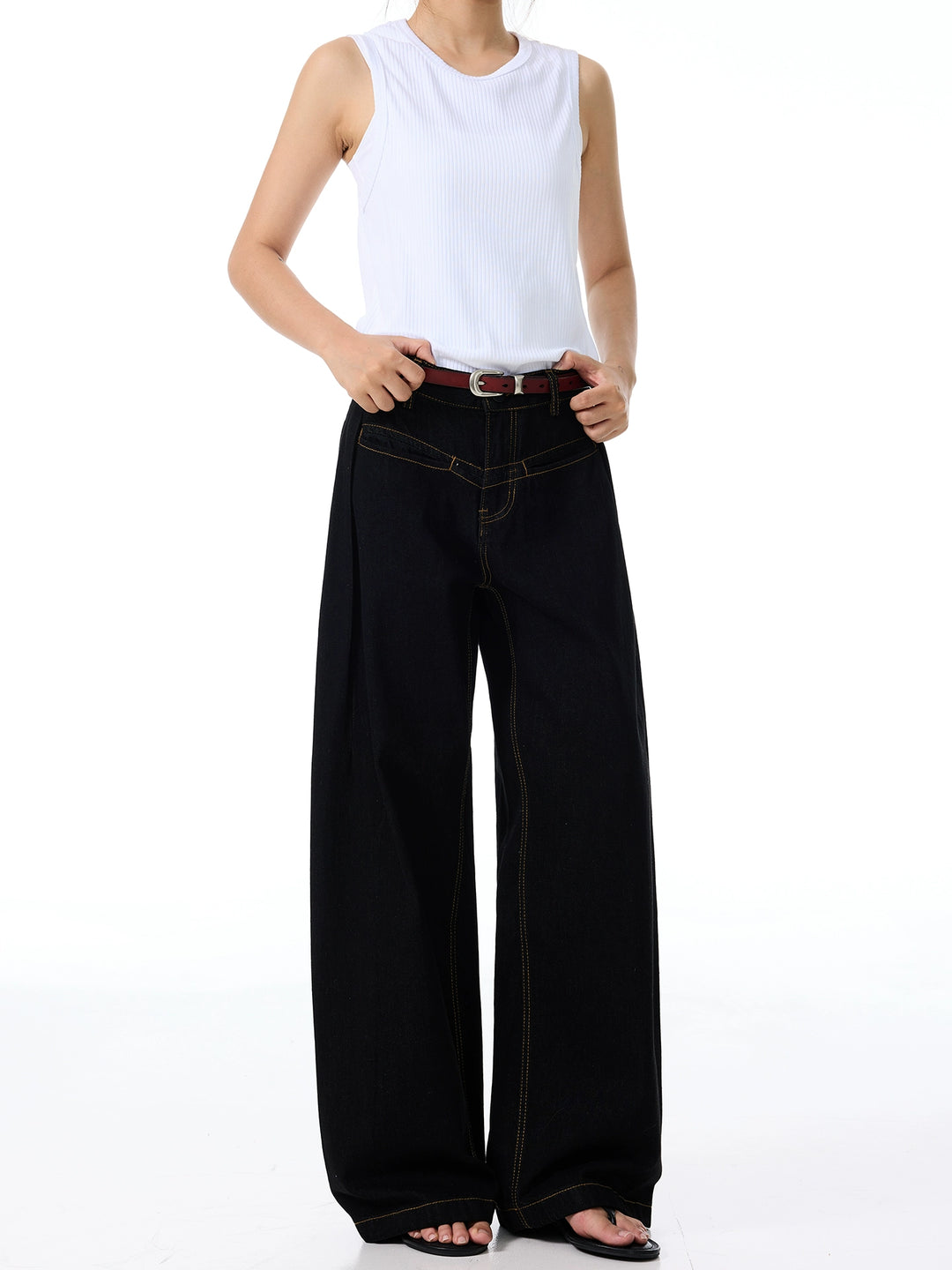 Low Waist Wide Leg Jeans