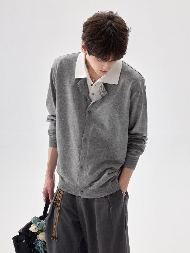 Cardigan Button-Up Hemd Zweiteiliges Set 