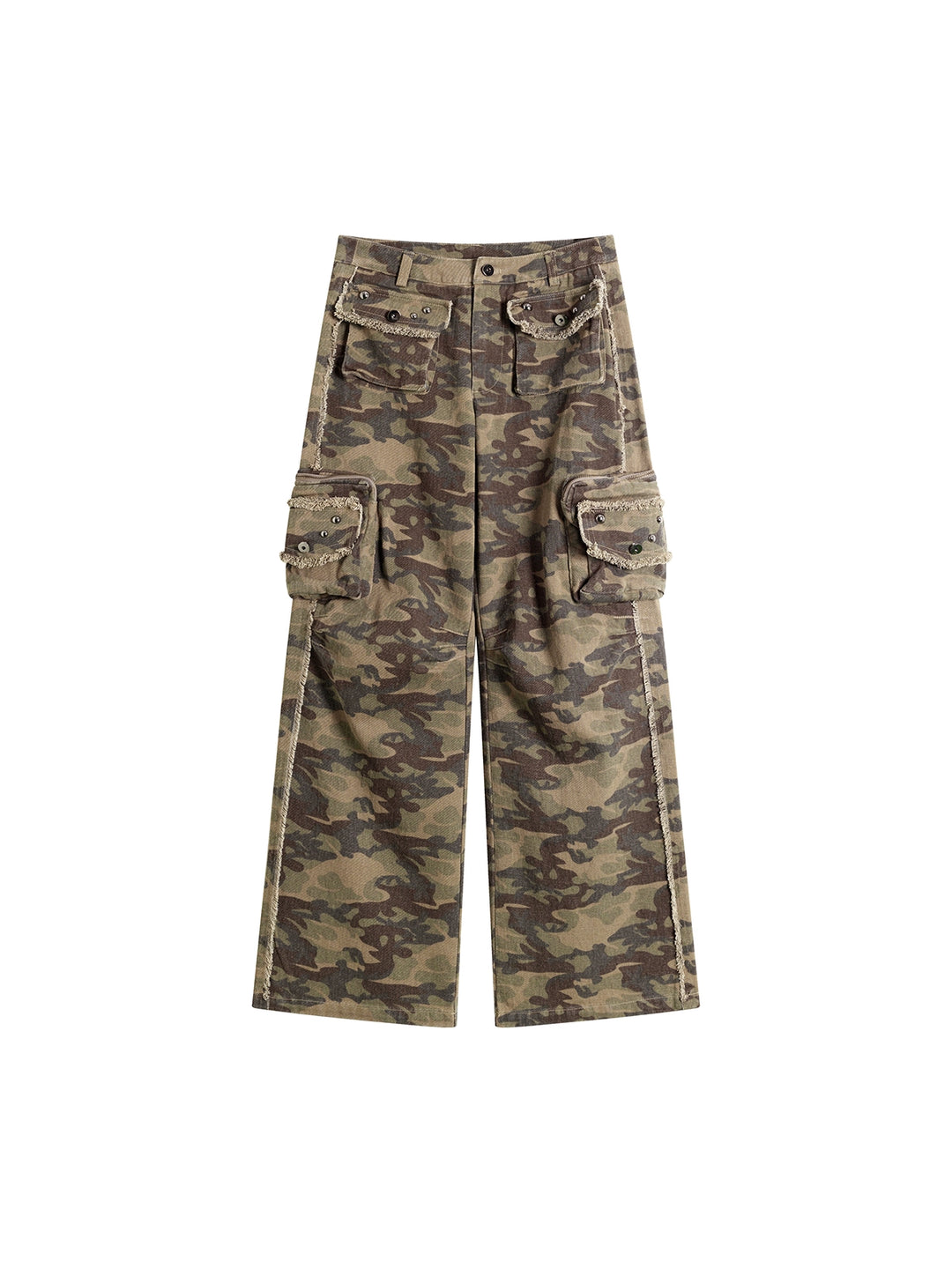 Tarnmuster Weite Cargo-Hosen 