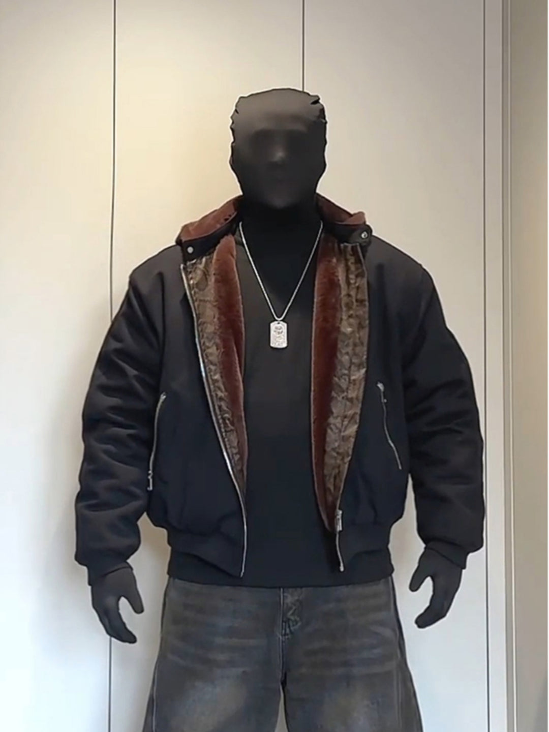Hooded Plush Lined Canvas Jacket