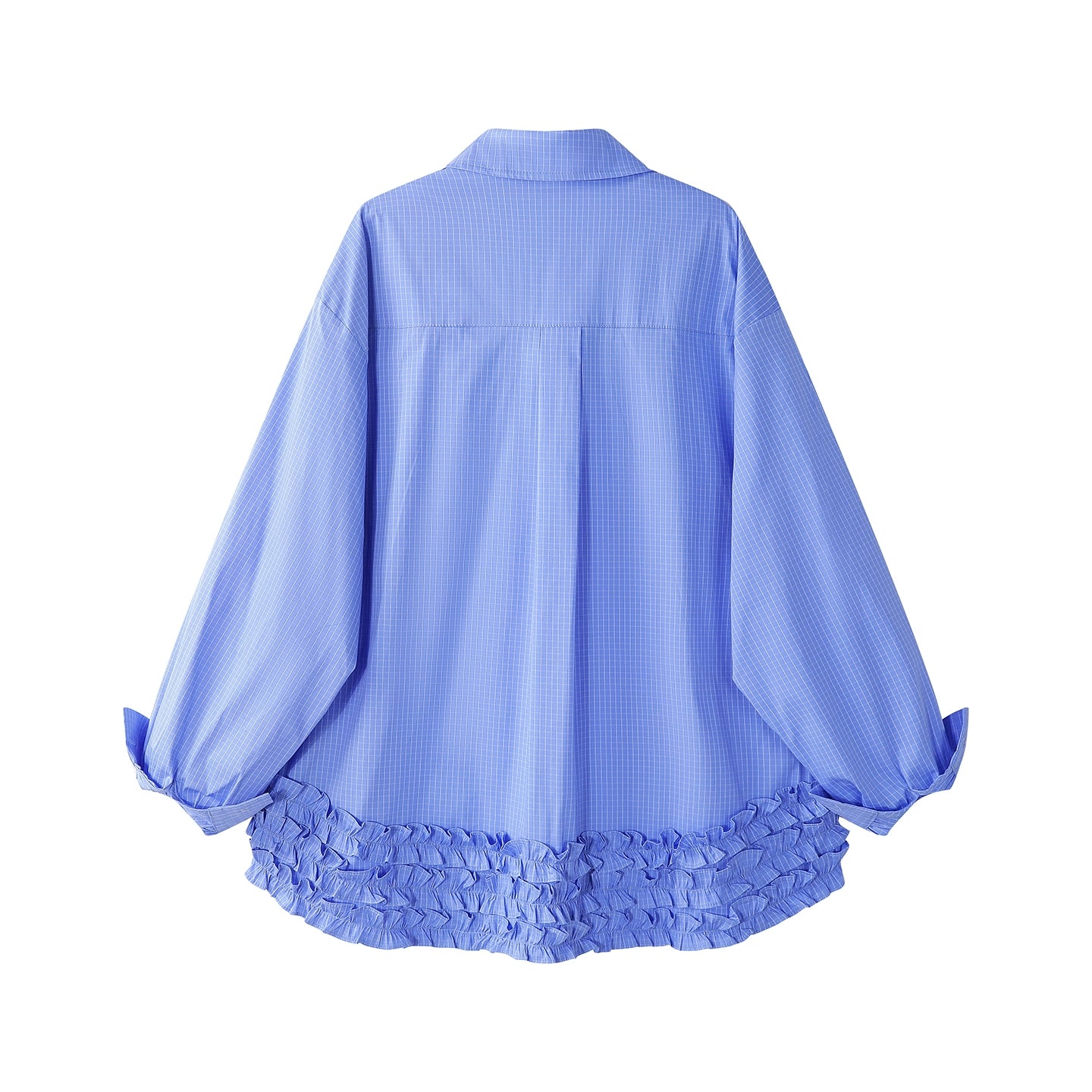 Lace Trim Pattern Shirt