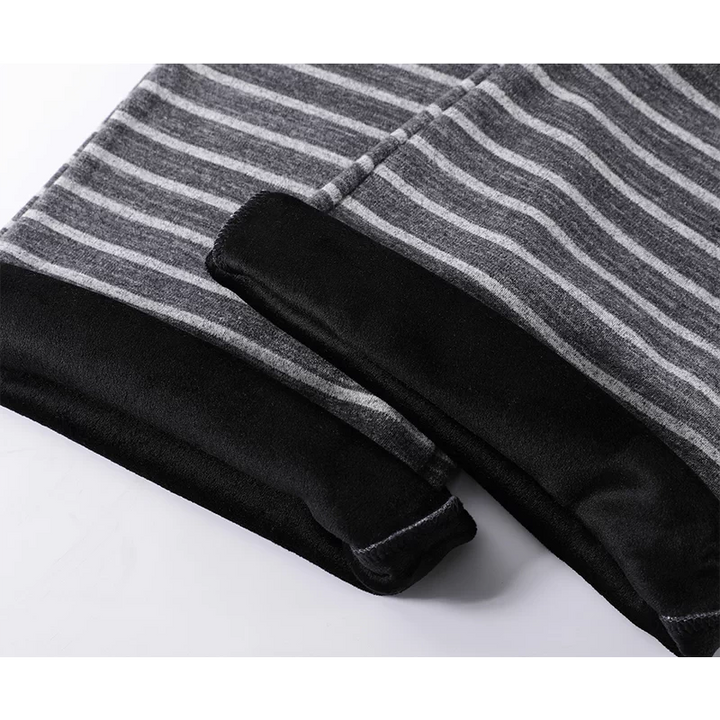 Pantalones de lounge acampanados con cordón a rayas 