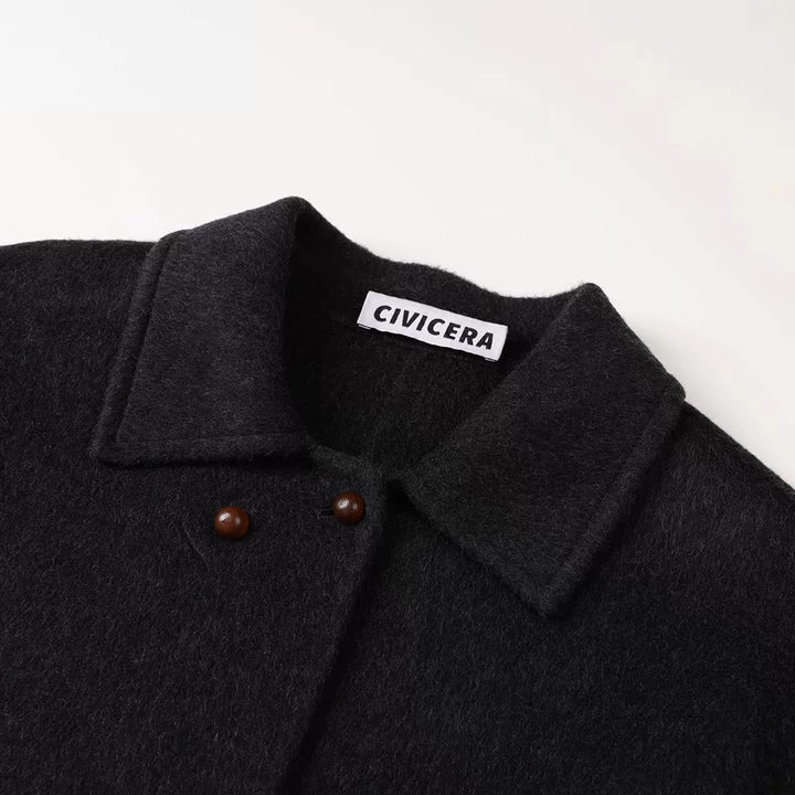 Mid-Length Double-Faced Wool Coat