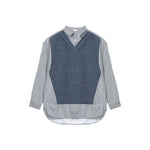 Striped Patchwork Two-piece Shirt