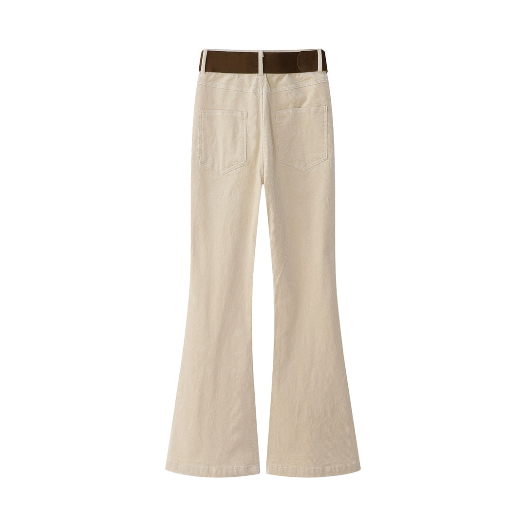 Corduroy Flared Casual Pants