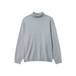 High Collar Knit Pullover Sweater