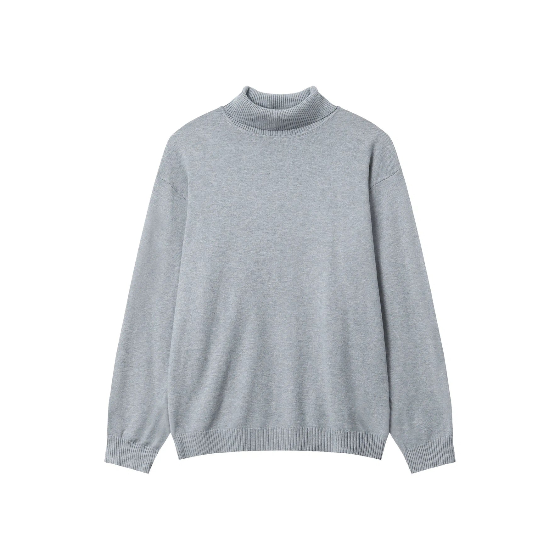 High Collar Knit Pullover Sweater