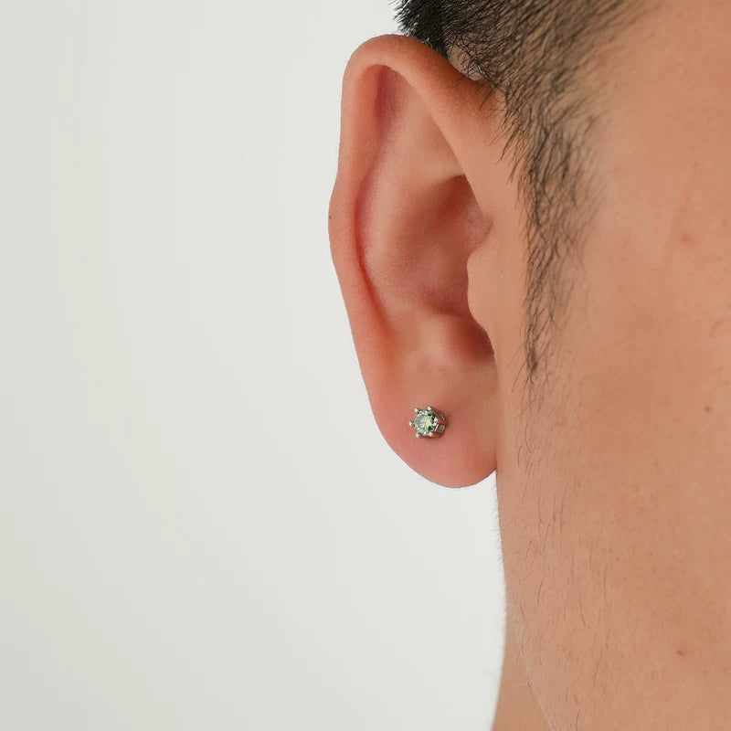 Boucles d'oreilles en moissanite en argent sterling S925 